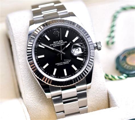 rolex platinum black dial|rolex datejust 41mm black dial.